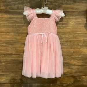 Pink Sequin Tulle Dress